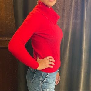 100% Cashmere Cowl Neck Sweater